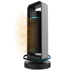 cecotec readywarm 2000 max ceramic rotate design calefactor ceramico de torre potencia de 2000w oscilante 3 modos de calor termostato regulable rotatorio calefactor de pie color negro