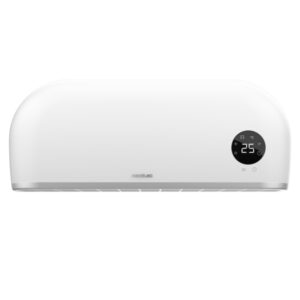 cecotec readywarm 2000 max box ceramic calefactor ceramico de pared 2000w cobertura hasta 20m2 ipx2 control remoto y wifi pantalla led termostato temporizador 12h color blanco