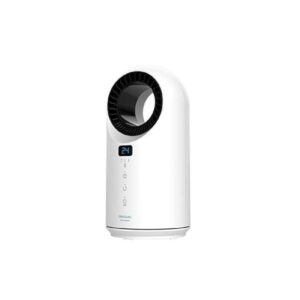 cecotec readywarm 8200 bladeless calefactor sin aspas 1500w led tactil 3 modos de calor modo oscilante temporizador seguridad con triple proteccion 18x17.5x36.5cm color blanco