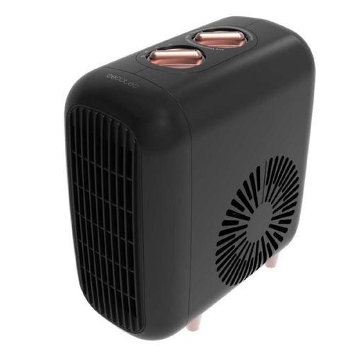 cecotec readywarm 600 lagoon calefactor ceramico 2000w control tactil y remoto oscilacion automatica termostato regulable seguridad contra sobrecalentamiento silencioso 30db color negro