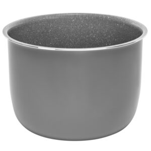 cecotec excelsior cubeta ceramica para ollas gm de 6l material ceramico resistente antiadherente tricapa facil limpieza color gris