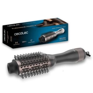 cecotec bamba ceramiccare single cepillo alisador 3 en 1 1200w 3 temperaturas 2 velocidades revestimiento ceramico funcion aire frio cable giratorio 360º longitud cable 1.8m color gris