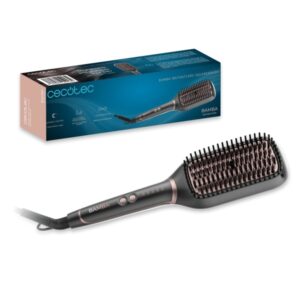 cecotec bamba instantcare squarebrush cepillo alisador revestimiento ceramico temperatura ajustable tecnologia de iones autoapagado a los 45min cable giratorio 360º indicador led color gris