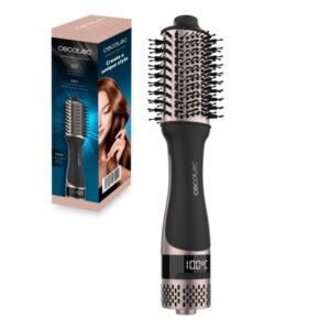 cecotec bamba ceramiccare unique touch cepillo alisador ceramico 1200w seca y moldea funcion aire frio 3 temperaturas 2 velocidades ergonomico y seguro color negro