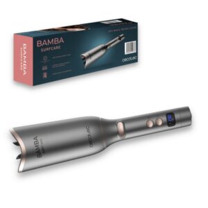 cecotec bamba surfcare 850 magic waves vision rizador de pelo automatico pantalla lcd temperatura de 130 a 230°c funcion memoria guia de rizado cable 360º color gris