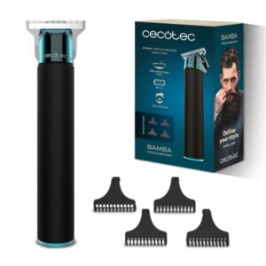 cecotec precisioncare profiling cortapelos inalambrico cuchilla de acero inoxidable incluye 4 peines guia ergonomico autonomia 90min kit de mantenimiento incluido color negro