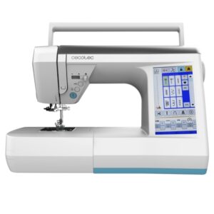 cecotec bellecouture 36000 control maquina de coser profesional 360 puntadas pantalla tactil de 7" control sin pedal enhebrado automatico luz led cortador automatico color blanco