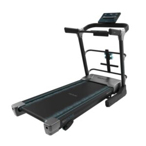 cecotec drumfit wayhome 1800 runner sprint cinta de correr 2200w velocidad hasta 18km/h amortiguacion mancuernas y barra plegable 12 programas superficie 133x46cm color negro y gris