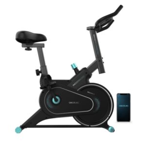 cecotec drumfit indoor 4000 magnetic connected bicileta estatica resistencia magnetica volante de 4kg ruedas de transporte soporte para tablet color negro
