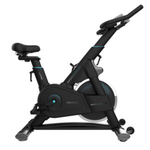 cecotec drumfit indoor 24000 magnetic connected bicileta estatica pantalla lcd volante de 24kg resistencia magnetica manillar y sillin regulables ruedas de transporte color negro