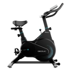 cecotec drumfit indoor 10000 race bicileta estatica pantalla lcd volante de 10kg ajuste vertical y horizontal del sillin resistencia ajustable soporte para dispositivos color negro