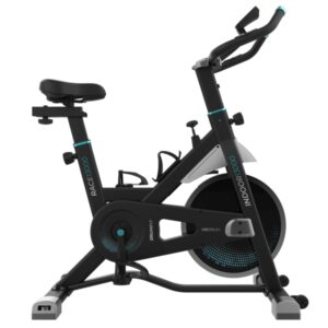 cecotec drumfit indoor 13000 race bicileta estatica pantalla lcd volante de 13kg sillin regulable resistencia ajustable pulsometro soporte para dispositivos y botella color negro