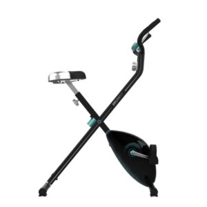 cecotec drumfit x cycle 1500 neo bicicleta estatica plegable pantalla lcd sillin acolchado silenciosa ruedas de transporte resistencia magnetica variable soporte para tablet color negro