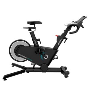 cecotec drumfit indoor professional incline bicileta estatica pantalla lcd resistencia magnetica inclinacion motorizada 16 niveles volante de 10kg manillar y sillin regulables color negro