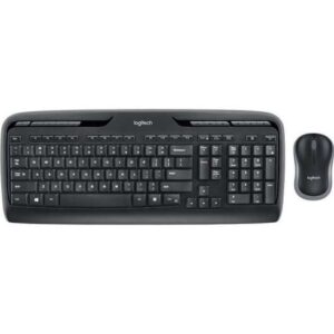 logitech mk330 pack inalambrico teclado multimedia + raton 3 botones uso ambidiestro color negro