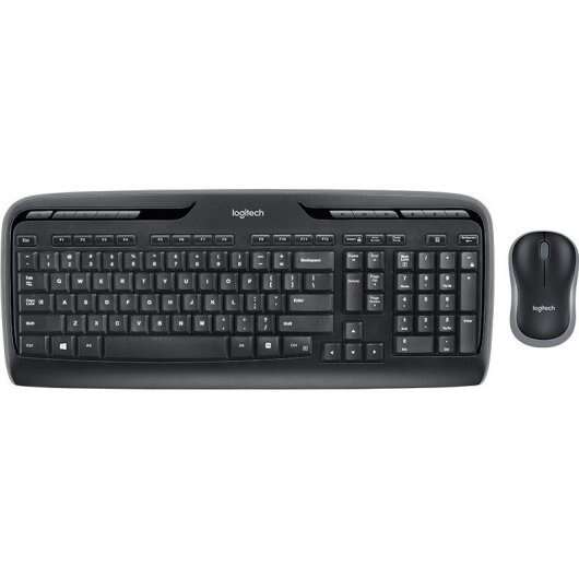 logitech mk330 pack inalambrico teclado multimedia + raton 3 botones uso ambidiestro color negro