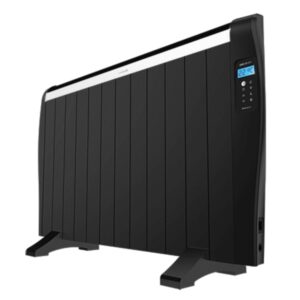 cecotec readywarm 2500 thermal black emisor termico con 12 elementos 1800w cobertura hasta 25m2 pantalla lcd temporizador control de temperatura seguridad doble color negro