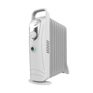 cecotec readywarm 900 space white radiador de aceite con 9 modulos de 100x330mm 1000w calienta hasta 15m2 distribucion homogenea del calor mango ergonomico color blanco