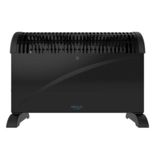 cecotec ready warm 6500 turbo convection convector con pies 2000w cobertura hasta 20m2 termostato 4 modos tecnologia flashwarm ligero y portatil 52x20x39cm color negro
