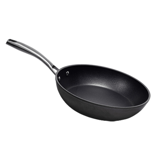 cecotec polka fantasy silver sarten de aluminio forjado de 28cm antiadherente mango remachado acero inoxidable apta para horno 230°c compatible con induccion apto lavavajillas color negro