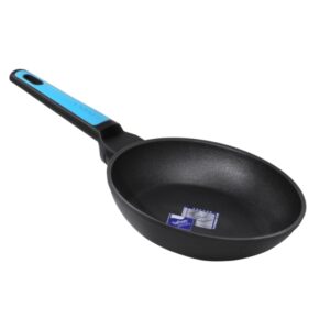 cecotec polka platinum thunder sarten de aluminio forjado de 22cm revestimiento teflon antiadherente apto para lavavajillas compatible con induccion espesor 3.4mm color negro y azul
