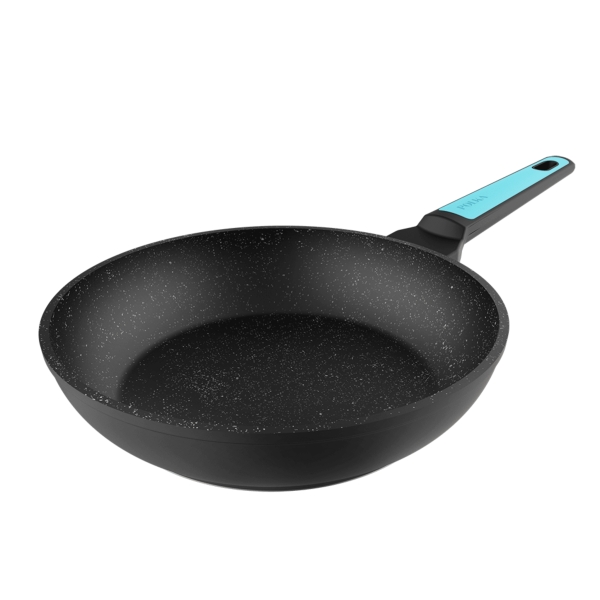 cecotec polka platinum thunder sarten de aluminio forjado de 24cm revestimiento teflon antiadherente apto para lavavajillas compatible con induccion fondo de 6 capas color negro y azul