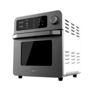 cecotec bake and fry 1500 touch horno de sobremesa 1700w capacidad de 15l funcion freidora de aire 10 menus preestablecidos rango de 60 a 230°c pantalla tactil acero inoxidable