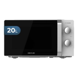 cecotec proclean 2010 inverter microondas potencia de 700w capacidad 20l 5 niveles de coccion plato de 245mm temporizador 30min aviso acustico color blanco