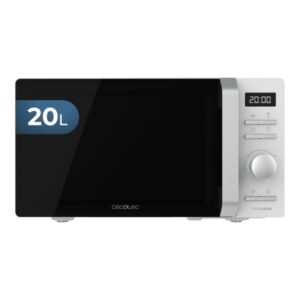 cecotec proclean 5010 inverter microondas potencia de 700w capacidad 20l plato de 245mm temporizador 30min programas preconfigurados seguridad infantil color blanco
