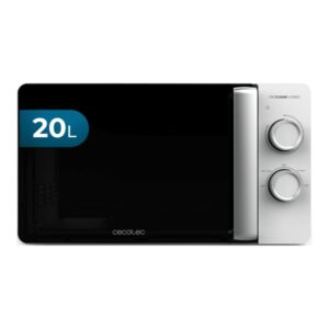 cecotec proclean 3010 flatbed microondas sin plato potencia de 700w capacidad de 20l revestimiento ceramico temporizador de 30min tecnologia 3dwave envolvente color negro