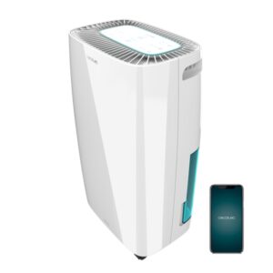 cecotec bigdry 4000 expert connected deshumidificador control wi fi 10l/dia deposito 2.5l cobertura hasta 105m2 funcionamiento silencioso humedad de 40 a 80% pantalla led color blanco