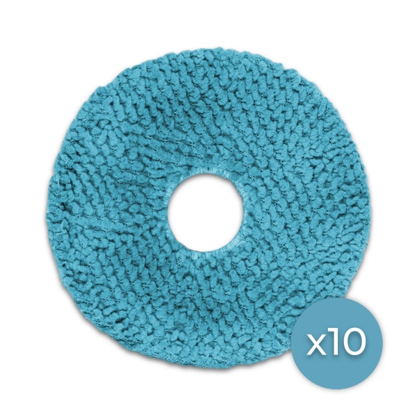 cecotec pack de 10 mopas compatible con conga windroid 1090 color azul