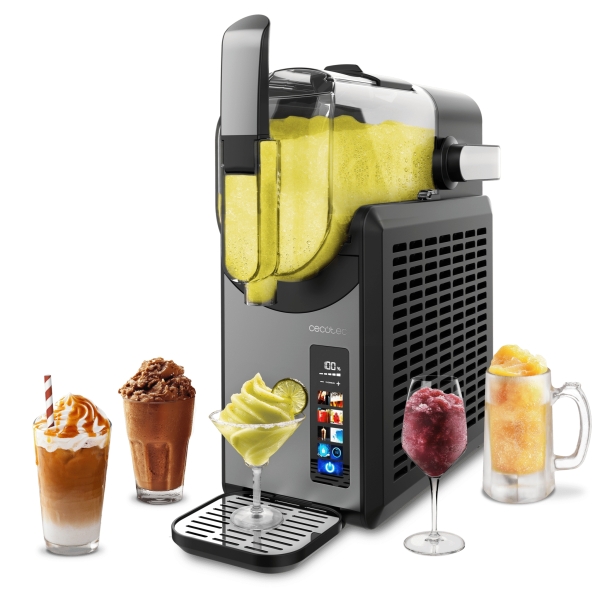 cecotec twistandice 2600 heladera capacidad de 2.6l control tactil intuitivo 6 modos de preparacion textura ajustable refrigeracion integrada boquilla antigoteo color negro