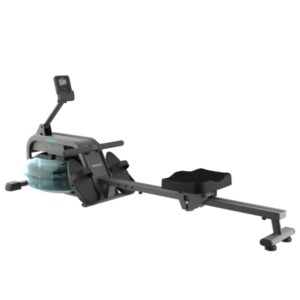 cecotec drumfit rower 10000 neptuno maquina de remo lcd multifuncion resistencia ajustable tanque de 13l soporte para dispositivos sillin ajustable color negro