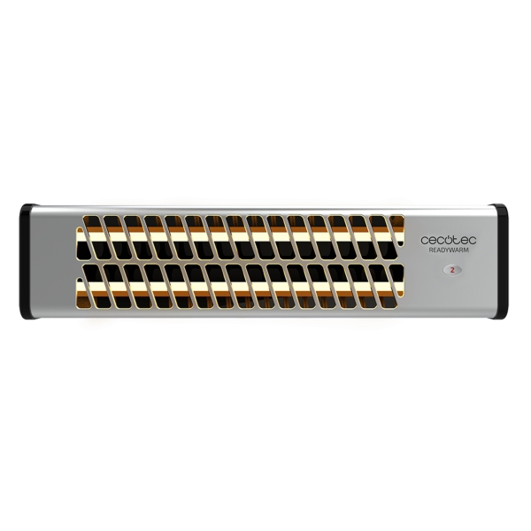 cecotec ready warm 7000 quartz bath estufa de pared 1200w cobertura hasta 12m2 2 niveles de potencia cuarzo ip24 control por interruptor kit de instalacion 54x13x12cm acero inoxidable