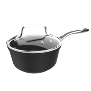 cecotec polka fantasy cazo de 16cm de diametro capacidad de 1.3l aluminio forjado antiadherente compatible con induccion apto para horno hasta 230°c apto para lavavajillas color negro