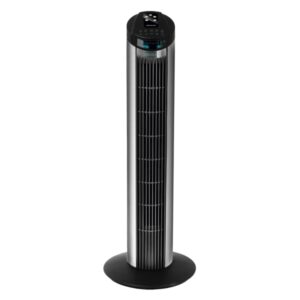 cecotec energysilence 890 skyline ventilador de torre de 30" de altura 50w funcionamiento silencioso control remoto lcd 3 modos de aire temporizador oscilante color negro y gris