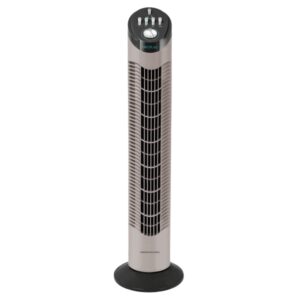 cecotec energysilence 790 skyline ventilador de torre de 30" de altura 50w funcionamiento silencioso 3 velocidades temporizador oscilante facil transporte color beige