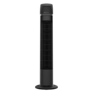 cecotec energysilence 8050 skyline smart ventilador de torre de 33" de altura 45w motor de cobre mando a distancia pantalla led 3 velocidades oscilacion de 70º temporizador color negro