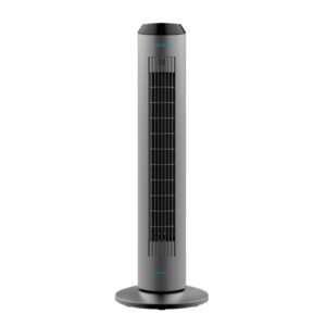 cecotec energysilence 8190 skyline ionic ventilador de torre de 33" de altura 60w ionizador motor de cobre temporizador hasta 8h mando a distancia 3 velocidades oscilante color gris