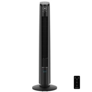 cecotec energysilence 9250 skyline smart tilt ventilador de torre de 42" 45w control tactil 3 velocidades 4 modos temporizador inclinacion ajustable oscilante color gris oscuro