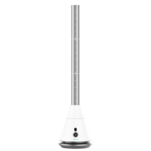 cecotec energysilence 9850 skyline bladeless pro ventilador de torre sin aspas 35w altura ajustable control tactil 9 velocidades y 2 modos oscilacion de 80º temporizador color blanco