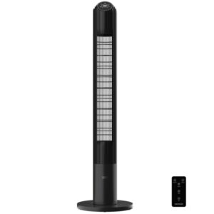 cecotec energysilence 9150 skyline smart design ventilador de torre de 46" de altura 45w pantalla led control tactil 3 velocidades 4 modos temporizador oscilacion de 70º color negro
