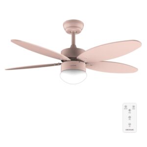 cecotec energysilence aero 4260 full orange ventilador de techo con 5 aspas reversibles y luz 40w diametro de 42" 3 tonos led temporizador 6 velocidades color rosa pastel