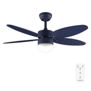 cecotec energysilence aero 4260 full purple ventilador de techo con 5 aspas reversibles y luz 40w diametro de 42" 3 tonos led temporizador 6 velocidades color azul marino