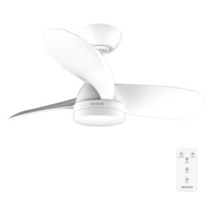 cecotec energysilence aero 3050 white ventilador de techo con 3 aspas y luz integrada 35w diametro de 36" led de 22w temporizador 6 velocidades modo invierno color blanco