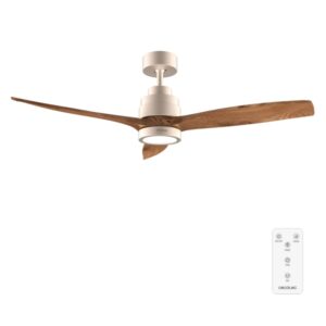 cecotec energysilence aero 5295 goldblack ventilador de techo con 3 aspas y luz 35w diametro de 52" led de 18w 6 velocidades temporizador modo invierno color madera oscuro