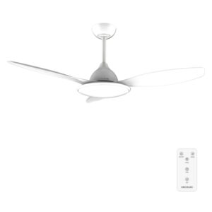 cecotec energysilence 4800 light white ventilador de techo con 3 aspas y luz 35w diametro de 48" 3 tonos led 6 velocidades modo invierno incluye kit de montaje color blanco