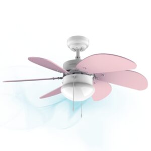 cecotec enerysilence aero 3600 vision purple ventilador de techo con 6 aspas y lampara 50w diametro de 92cm 3 velocidades aspas reversibles modo invierno control por cadena color rosa