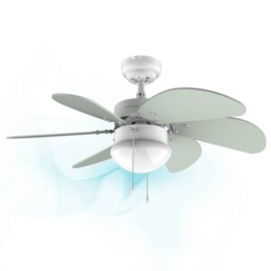 cecotec enerysilence aero 3600 vision mint ventilador de techo con 6 aspas y lampara 50w diametro de 92cm 3 velocidades aspas reversibles modo invierno control por cadena color menta